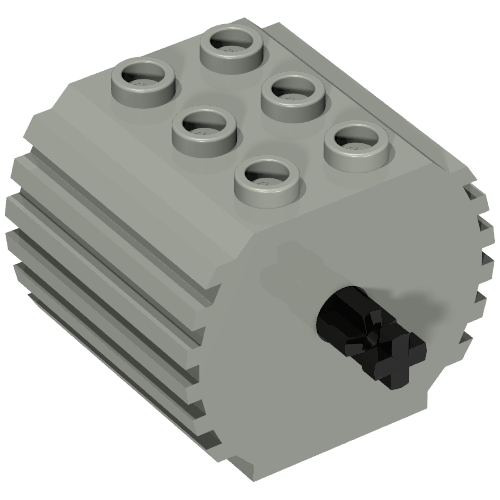 Rendu LDraw de Technic Gear Reduction Block 20x, 3 x 4 x 2 1/3, couleur indicative