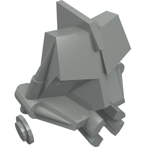 Rendu LDraw de Large Figure tête Connector Block 3 x 4 x 1 2/3, couleur indicative