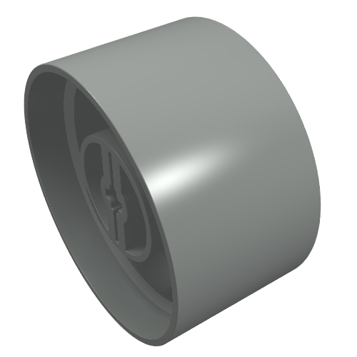 Rendu LDraw de Roue 24 x 43 Technic (Wheel 24 x 43 Technic), couleur indicative