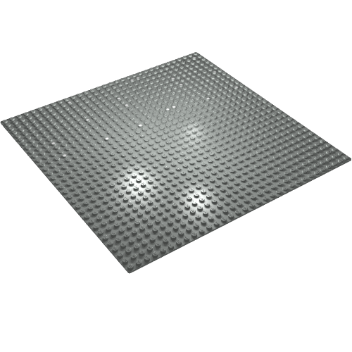 Rendu LDraw de Plaque de base 32 x 32 avec motif imprimé par points [7838] (Baseplate 32 x 32 with Dots Print [7838]), couleur indicative