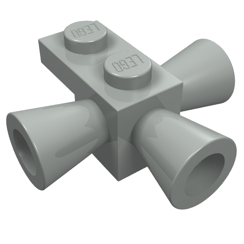 Brique spéciale 1 x 1 avec 3 haut-parleurs / haut-parleurs / fusées de positionnement de l'espace (Brick Special 1 x 1 with 3 Speakers / Loudspeakers / Space Positioning Rockets)