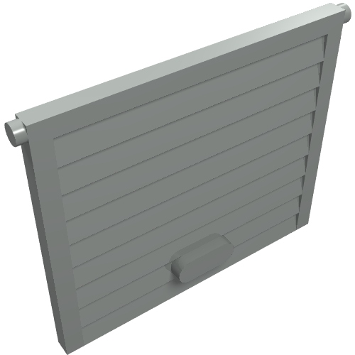 Rendu LDraw de Porte accessoire échelle HO pour garage 4 x 8 x 3 (HO Scale Accessory Door for Garage 4 x 8 x 3), couleur indicative