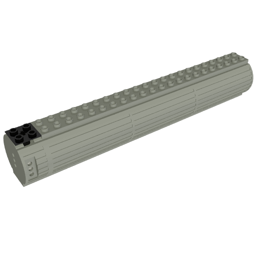 Rendu LDraw de Battery Box, 4.5V, 4 x 24, 3 x C-Cell avec Switch [Complete Assembly], couleur indicative