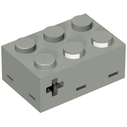 Rendu LDraw de Capteur, tactile (Sensor, Touch), couleur indicative
