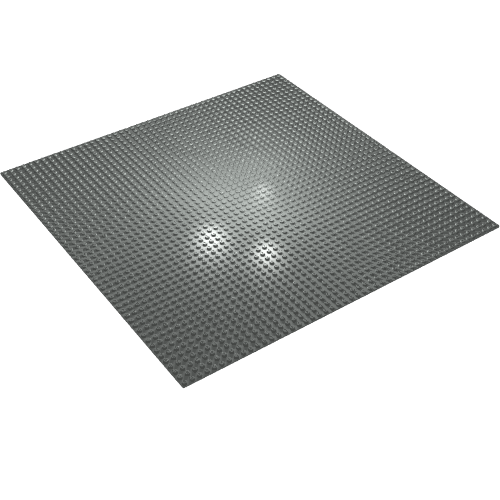 Rendu LDraw de Baseplate 50 x 50, couleur indicative