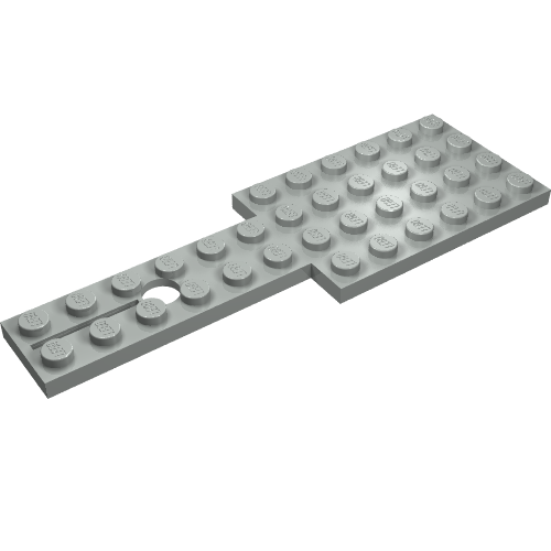 Rendu LDraw de Base de véhicule 4 x 12 pour appareil de direction (Vehicle Base 4 x 12 for Steering Gear), couleur indicative