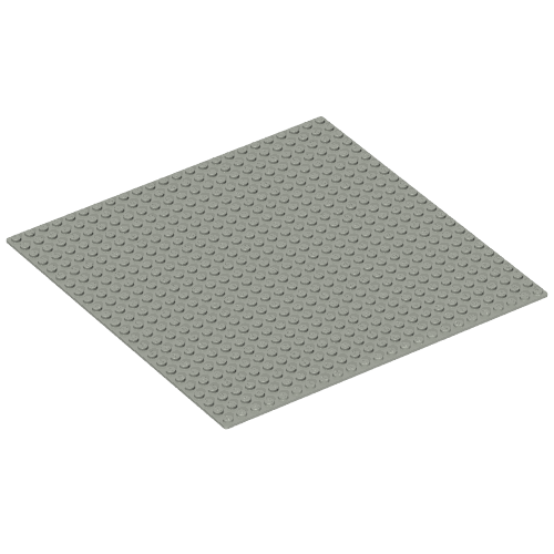Rendu LDraw de Plaque de base 24 x 24 (Baseplate 24 x 24), couleur indicative