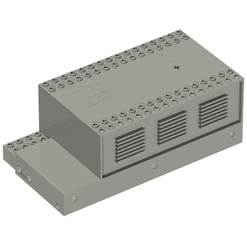 Rendu LDraw de Electric Adapter / Transformer, Train 12V, 220V Type 1, couleur indicative