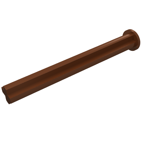 Rendu LDraw de Essieu Technic 5 avec butée (Technic Axle 5 with Stop), couleur indicative