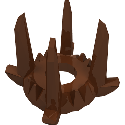 Couronne avec 4 pointes hautes (Crown with 4 Tall Spikes)