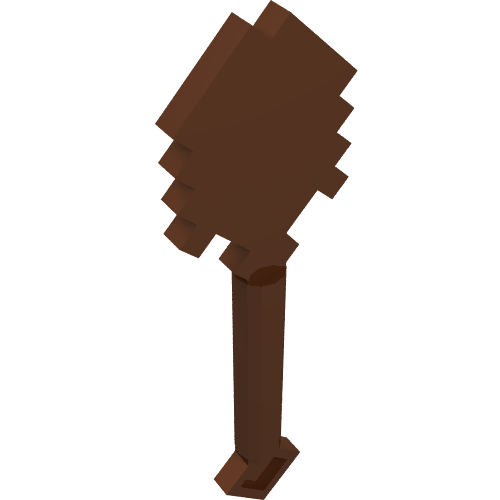 Rendu LDraw de Équipement pelle blocy (Equipment Shovel Blocky), couleur indicative