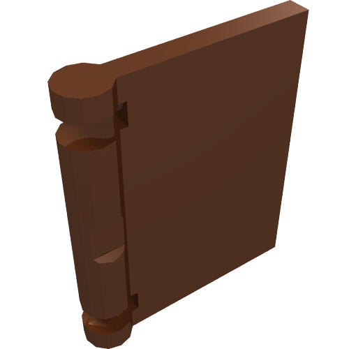 Rendu LDraw de Couverture de livre [sans motif] (Book Cover [Plain]), couleur indicative