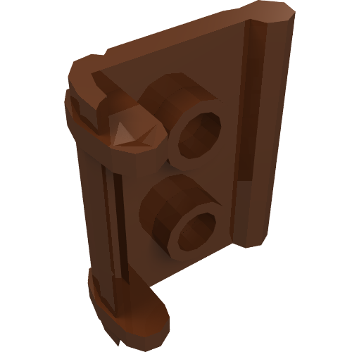 Rendu LDraw de Livre de liaison avec deux tenons (Book Binding with Two Studs), couleur indicative