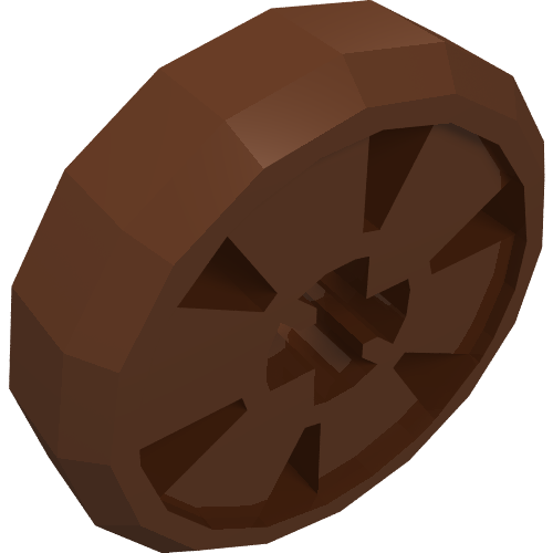 Rendu LDraw de Rondelle de hockey sur roues, petite (Wheel Hockey Puck, Small), couleur indicative