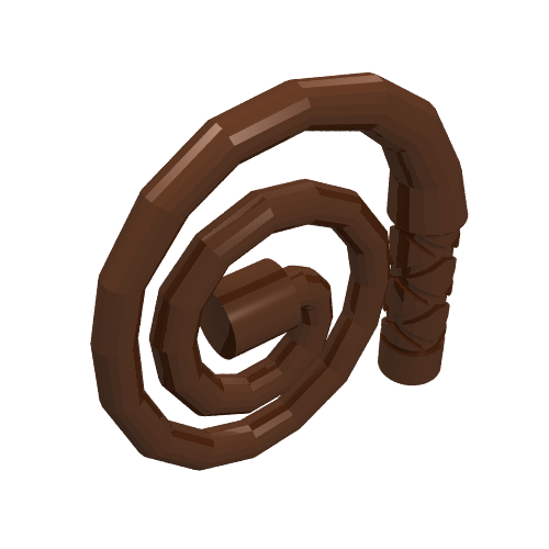 Rendu LDraw de Fouet d'équipement [enroulé] (Equipment Whip [Coiled]), couleur indicative