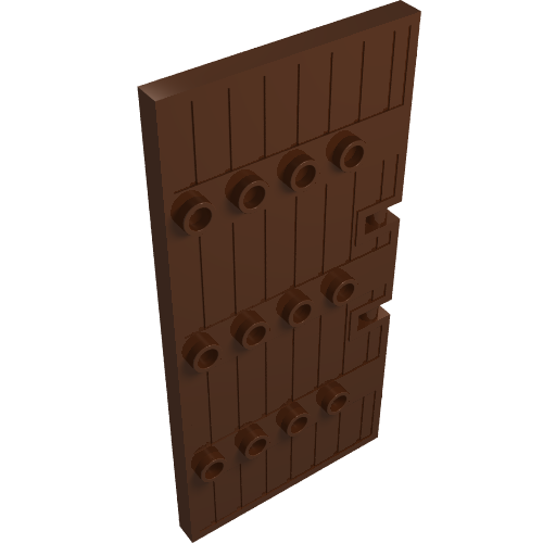 Rendu LDraw de Porte 1 x 5 x 8.5 Stockade (Door 1 x 5 x 8.5 Stockade), couleur indicative