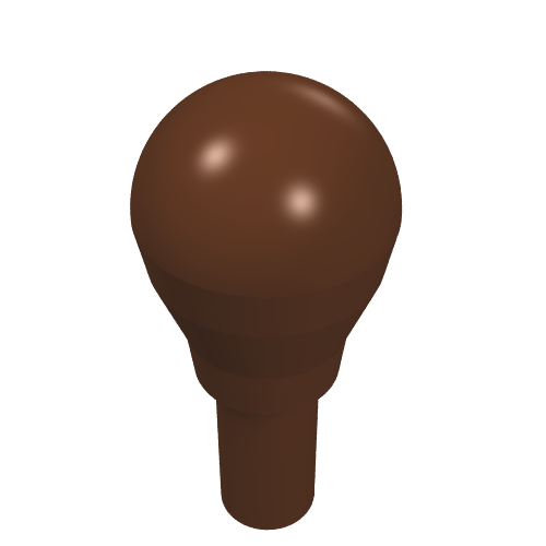 Rendu LDraw de Instrument de musique Maracas (Musical Instrument Maracas), couleur indicative