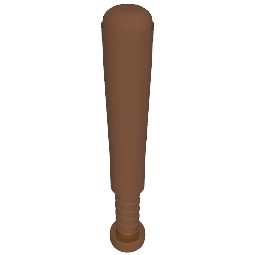 Rendu LDraw de Sport Baseball Bat 4L [sans motif] (Sports Baseball Bat 4L [Plain]), couleur indicative