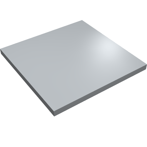 Tuile 6 x 6 avec tubes inférieurs (Tile 6 x 6 with Bottom Tubes)