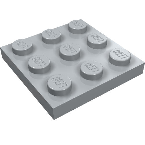 Plaque 3 x 3 (Plate 3 x 3)
