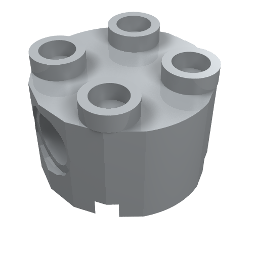 Brique ronde 2 x 2, trous d'connecteurs (Brick Round 2 x 2, Pin Holes)