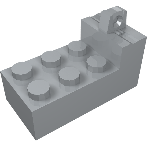 Charnière brique 2 x 4 Verrouillage avec 1 doigt sur le dessus à une extrémité (Hinge Brick 2 x 4 Locking with 1 Finger on Top at One End)