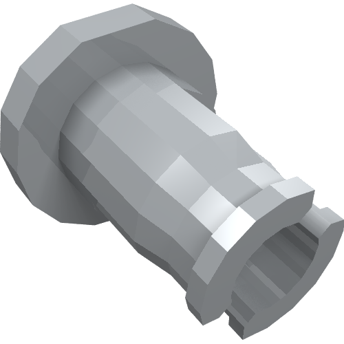 Rendu LDraw de Déclencheur de lance-roquettes, lance-roquettes rapide, plat trou pour axe (Launcher Trigger, Weapon Rapid Shooter, Flat Axle Hole), couleur indicative
