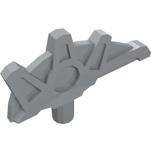 Lame d'arme avec barre et 3 pointes (Weapon Blade with Bar and 3 Spikes)