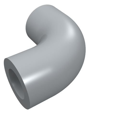 Brique ronde Tube de 1 x 1 diamètre avec coude de 90 degrés (2 x 2 x 1) et trous d'axe (trous croisés) à chaque extrémité (Brick Round 1 x 1 diameter Tube with 90 Degree Elbow (2 x 2 x 1) and Axle Holes (Crossholes) at each end)