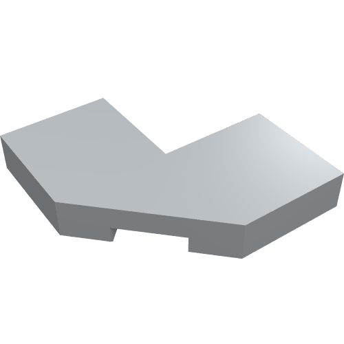 Tuile Coin spécial 2 x 2 avec coin coupé - Facette (Tile Special 2 x 2 Corner with Cut Corner - Facet)
