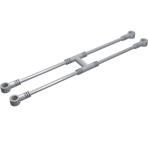Rendu LDraw de Équipement Civière Support (Equipment Stretcher Holder), couleur indicative