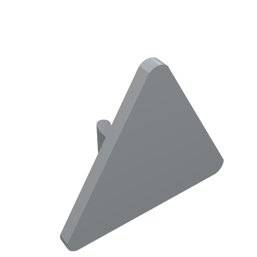 Feu de signalisation 2.2 x 2.667 triangulaire (Road Sign Clip-on 2.2 x 2.667 Triangular)
