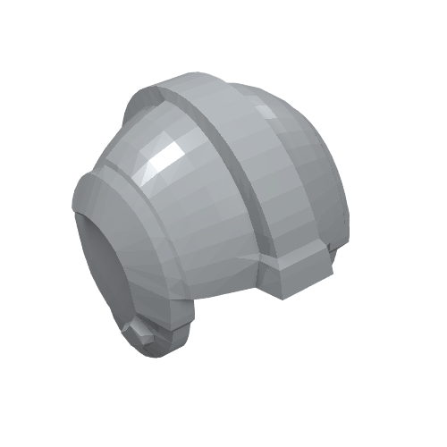 Casque rebelle pilote, centre crête [sans motif] (Helmet Rebel Pilot, Center Ridge [Plain])