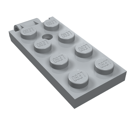 Rendu LDraw de Charnière plaque 2 x 5 haut (Hinge Plate 2 x 5 Top), couleur indicative