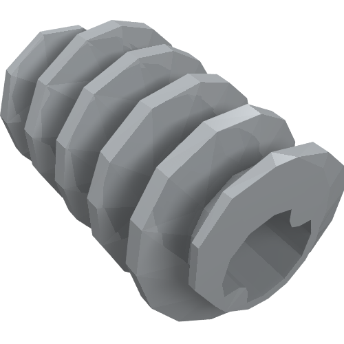 Rendu LDraw de Engrenage à vis sans fin Technic type 2 (Technic Worm Gear Type 2), couleur indicative