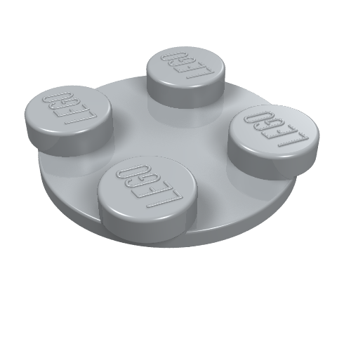 Platine tournante 2 x 2 plaque - haut (Turntable 2 x 2 Plate - Top)
