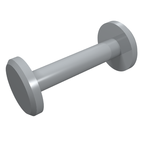 Rendu LDraw de Équipement Tuyau Buse Simple (Equipment Hose Nozzle Simple), couleur indicative