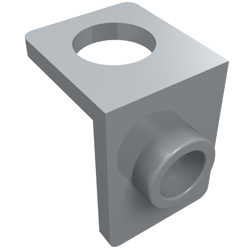 Minifigurine Pochette de cou [Un tenon] (Minifig Neckwear Bracket [One Stud])