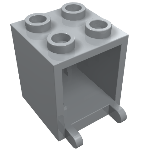 Boîte 2 x 2 x 2 [tenons creux] (Box 2 x 2 x 2 [Hollow Studs])