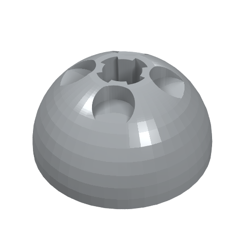 Tourelle dôme hémisphère 3 x 3 boules (Dome Hemisphere 3 x 3 Ball Turret)