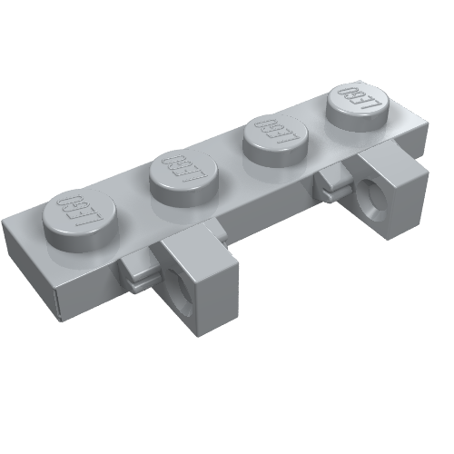 Charnière plaque 1 x 4 verrouillage double 1 doigt (Hinge Plate 1 x 4 Locking Dual 1 Finger)