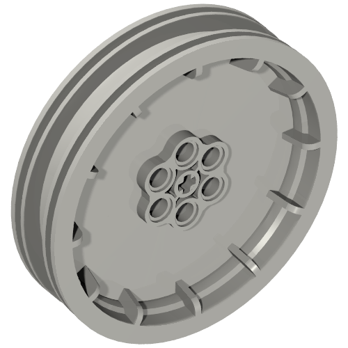 Rendu LDraw de Jante de roue 75 X 15,8 (Wheel Rim 75 X 15.8), couleur indicative