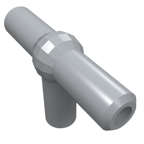 T-pièce pneumatique (barre T) [Nouveau style] (Pneumatic T-Piece (T Bar) [New Style])