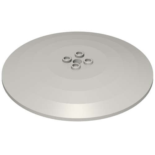 Rendu LDraw de Plat 10 x 10 inversé (Radar) avec tenons creux (Dish 10 x 10 Inverted (Radar) with Hollow Studs), couleur indicative