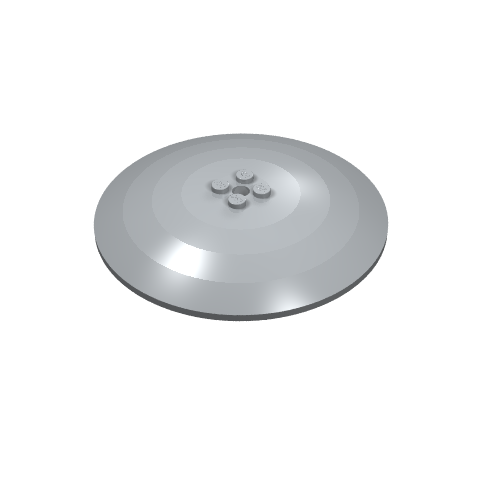 Rendu LDraw de Plat 10 x 10 inversé (Radar) avec tenons pleins (Dish 10 x 10 Inverted (Radar) with Solid Studs), couleur indicative