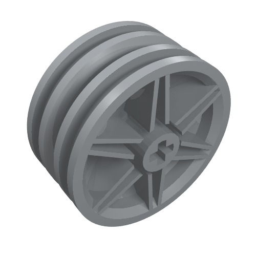 Rendu LDraw de Roue 30 x 14 (Wheel 30 x 14), couleur indicative
