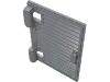 Rendu LDraw de fenêtre 1 x 2 x 3 Shutter avec Hinges [Undetermined Handle], couleur indicative