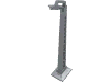 Rendu LDraw de Poteau de lampe accessoire échelle ho, mât treillis (HO Scale Accessory Lamp Post, Lattice Mast), couleur indicative