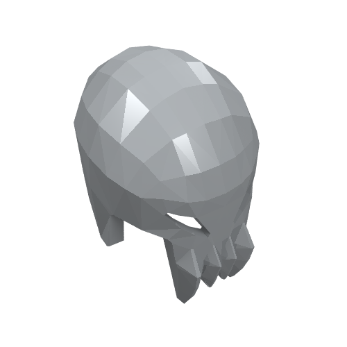 Casque alien crâne avec crocs (Helmet Alien Skull with Fangs)