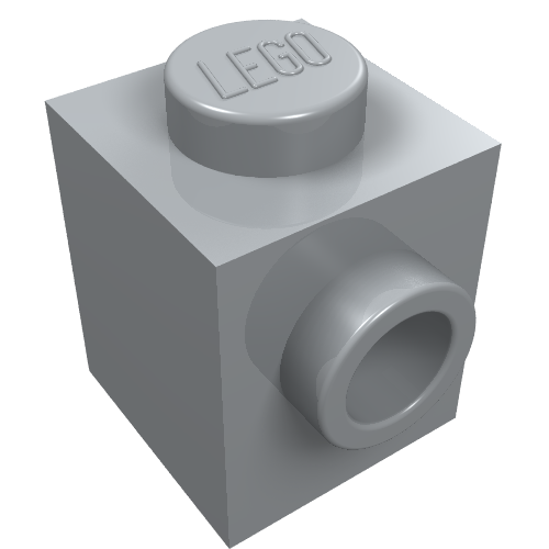 Brique Spécial 1 x 1 avec tenon sur 1 côté (Brick Special 1 x 1 with Stud on 1 Side)